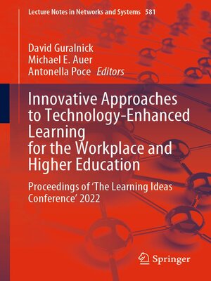 cover image of Innovative Approaches to Technology-Enhanced Learning for the Workplace and Higher Education